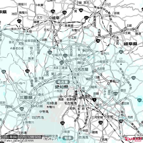 名古屋の天気(雨) 降水強度: 0.75(mm/h) 2016年04月27日 12時50分の雨雲 #雨雲bot #bot 名古屋の天気(雨) 降水強度: 0.75(mm/h) 2016年04月27日 12時50分の雨雲 #雨雲bot #bot
