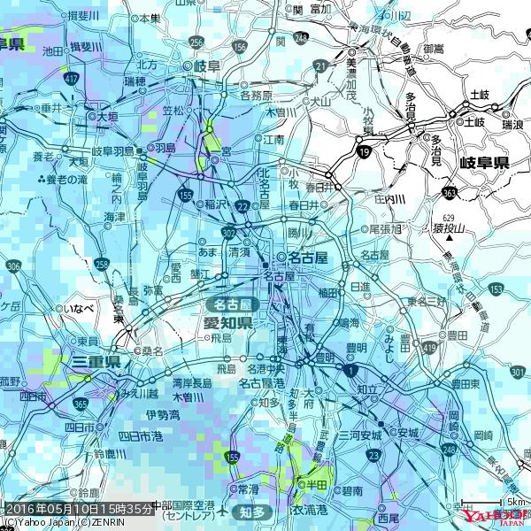 名古屋の天気(雨) 降水強度: 4.38(mm/h) 2016年05月10日 15時35分の雨雲 #雨雲bot #bot 名古屋の天気(雨) 降水強度: 4.38(mm/h) 2016年05月10日 15時35分の雨雲 #雨雲bot #bot