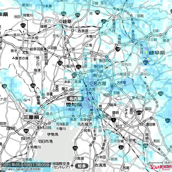 名古屋の天気(雨) 降水強度: 2.88(mm/h) 2016年05月10日 17時05分の雨雲 #雨雲bot #bot 名古屋の天気(雨) 降水強度: 2.88(mm/h) 2016年05月10日 17時05分の雨雲 #雨雲bot #bot