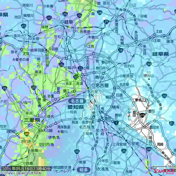 名古屋の天気(雨): やや強い雨 降水強度: 15.50(mm/h) 2016年05月16日 23時40分の雨雲 #雨雲bot #bot 名古屋の天気(雨): やや強い雨 降水強度: 15.50(mm/h) 2016年05月16日 23時40分の雨雲 #雨雲bot #bot
