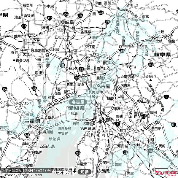 名古屋の天気(雨) 降水強度: 0.55(mm/h) 2016年05月25日 10時10分の雨雲 #雨雲bot #bot 名古屋の天気(雨) 降水強度: 0.55(mm/h) 2016年05月25日 10時10分の雨雲 #雨雲bot #bot