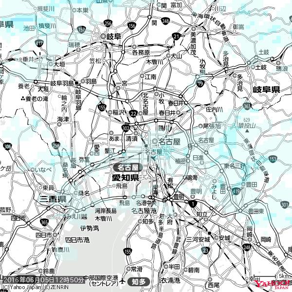 名古屋の天気(雨) 降水強度: 0.75(mm/h) 2016年06月05日 12時50分の雨雲 #雨雲bot #bot 名古屋の天気(雨) 降水強度: 0.75(mm/h) 2016年06月05日 12時50分の雨雲 #雨雲bot #bot