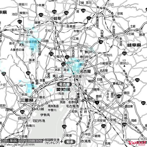 名古屋の天気(雨) 降水強度: 1.05(mm/h) 2016年06月07日 09時30分の雨雲 #雨雲bot #bot 名古屋の天気(雨) 降水強度: 1.05(mm/h) 2016年06月07日 09時30分の雨雲 #雨雲bot #bot