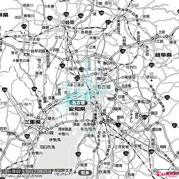 名古屋の天気(雨) 降水強度: 0.65(mm/h) 2016年07月30日 23時05分の雨雲 #雨雲bot #bot 名古屋の天気(雨) 降水強度: 0.65(mm/h) 2016年07月30日 23時05分の雨雲 #雨雲bot #bot