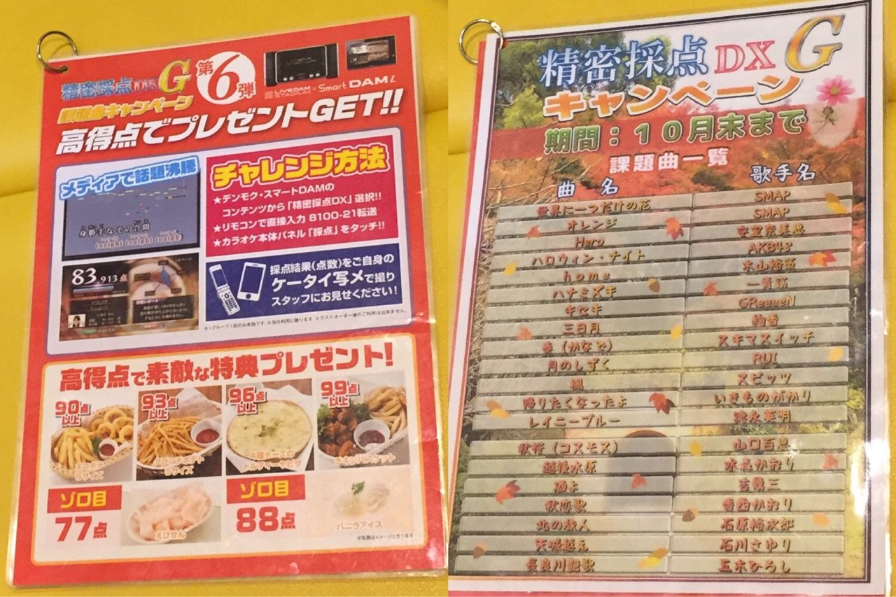 精密採点DX G 課題曲キャンペーン第6弾 高得点でプレゼントGET!! 精密採点DX G 課題曲キャンペーン第6弾 高得点でプレゼントGET!!