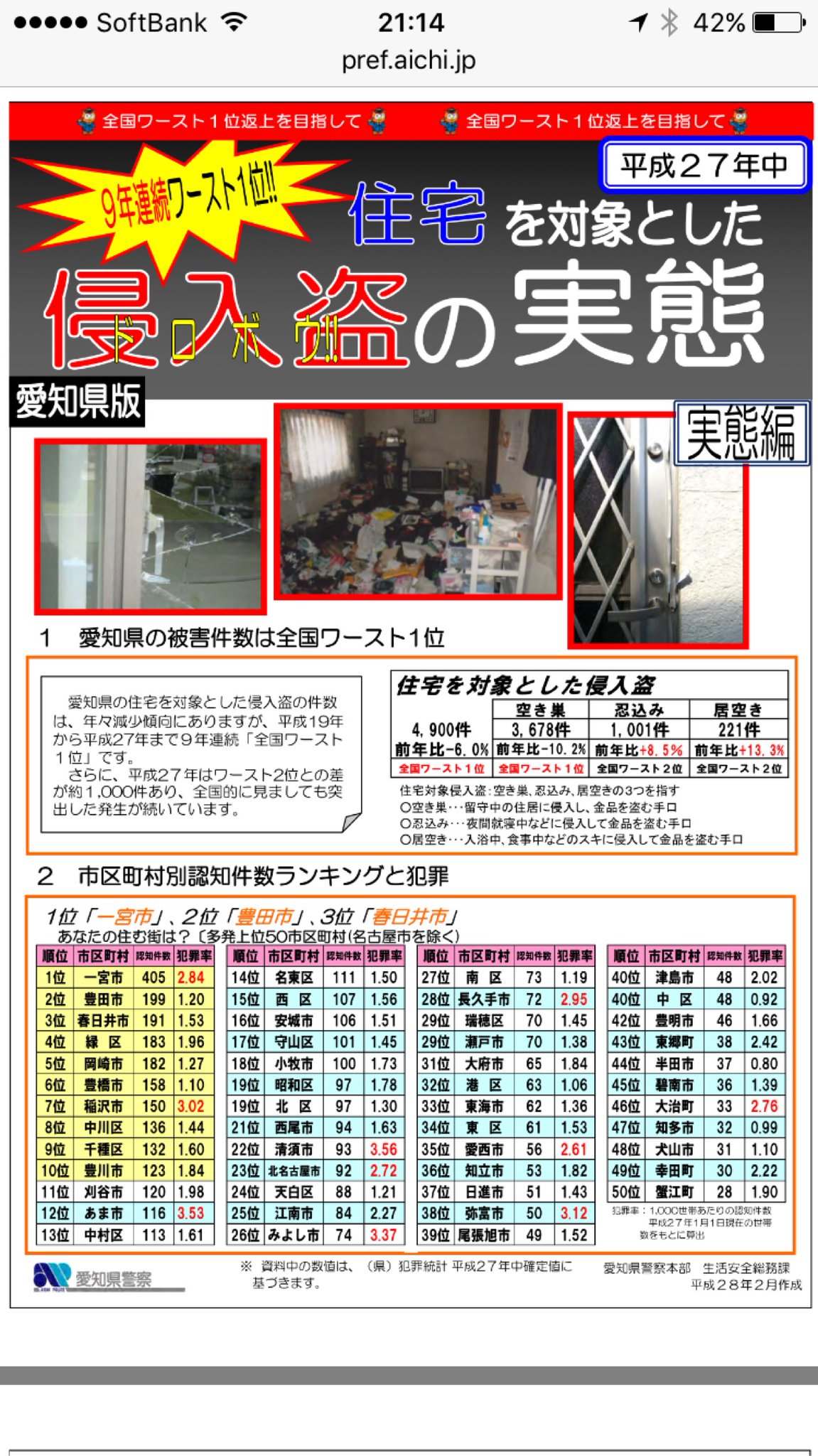 一宮市、豊田市、春日井市の犯罪数が多い。 (PDF) 一宮市、豊田市、春日井市の犯罪数が多い。 (PDF)
