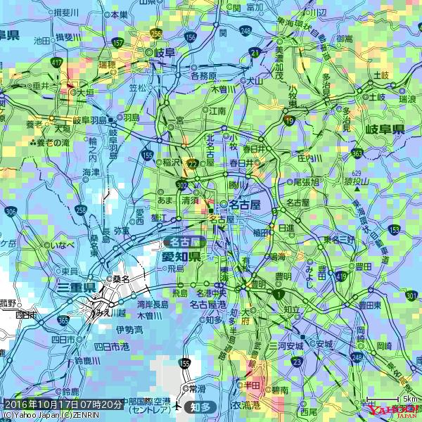 名古屋の天気(雨): 激しい雨 降水強度: 31.50(mm/h) 2016年10月17日 07時20分の雨雲 #豪雨bot #雨雲bot #bot 名古屋の天気(雨): 激しい雨 降水強度: 31.50(mm/h) 2016年10月17日 07時20分の雨雲 #豪雨bot #雨雲bot #bot