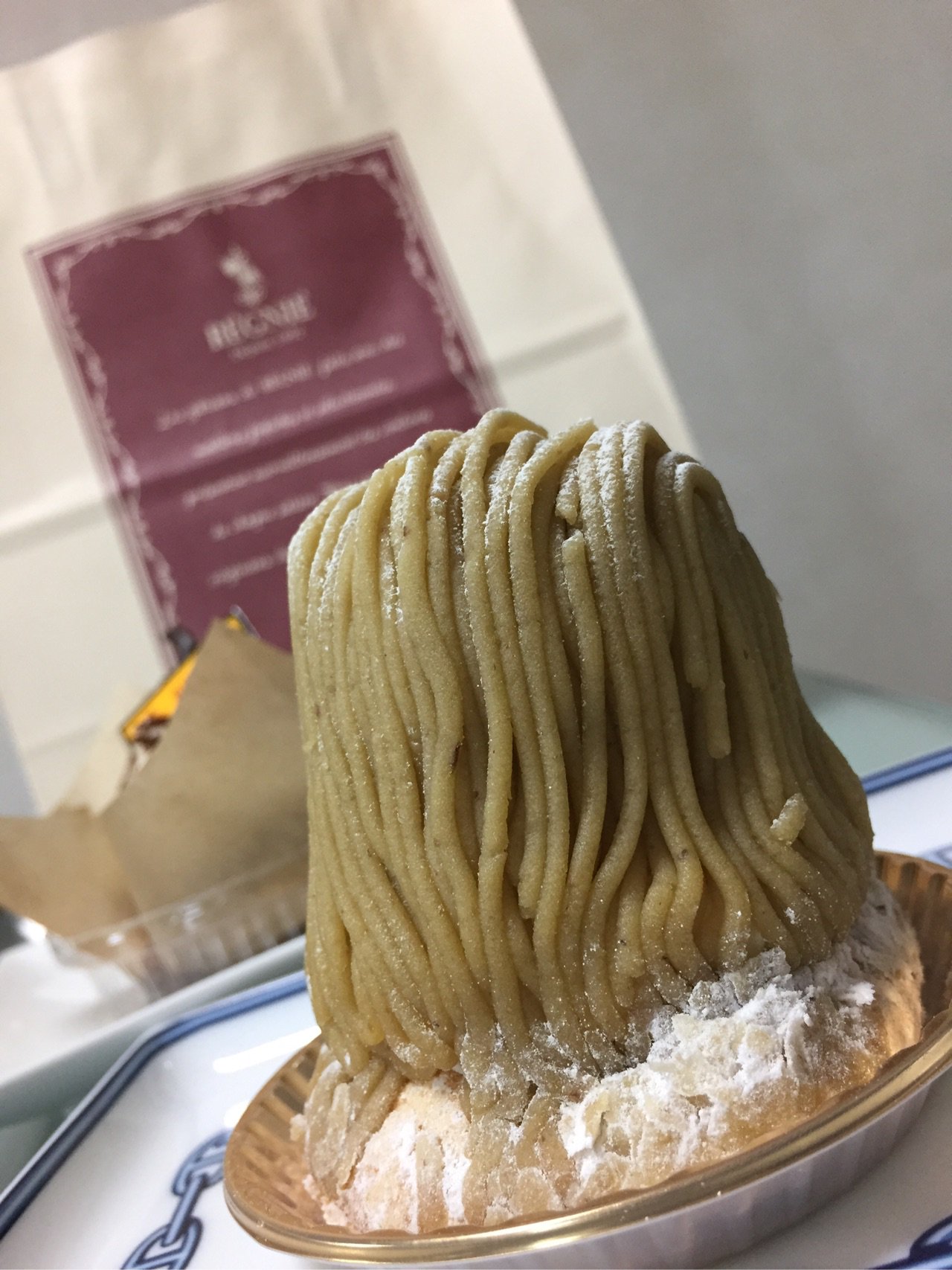 レニエの中津川モンブラン。ムックかモップか蕎麦か( ゚∀゚) レニエの中津川モンブラン。ムックかモップか蕎麦か( ゚∀゚)