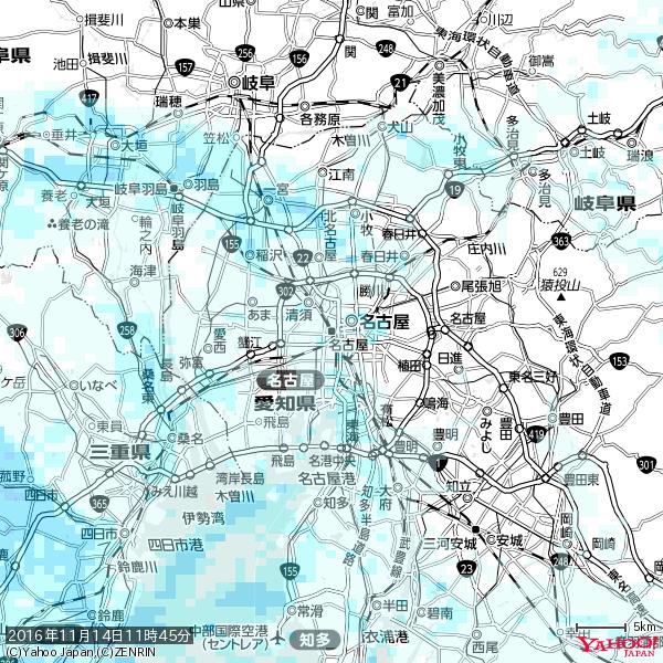 名古屋の天気(雨) 降水強度: 0.75(mm/h) 2016年11月14日 11時45分の雨雲 #雨雲bot #bot 名古屋の天気(雨) 降水強度: 0.75(mm/h) 2016年11月14日 11時45分の雨雲 #雨雲bot #bot