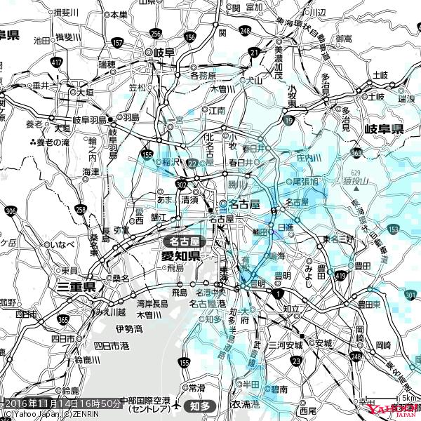 名古屋の天気(雨) 降水強度: 0.85(mm/h) 2016年11月14日 16時50分の雨雲 #雨雲bot #bot 名古屋の天気(雨) 降水強度: 0.85(mm/h) 2016年11月14日 16時50分の雨雲 #雨雲bot #bot