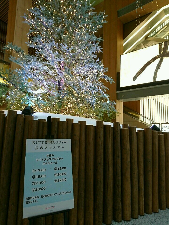 星のクリスマス。クリスマスツリー。ライトアッププログラムスケジュール。 (@ KITTE名古屋 in 名古屋市, 愛知県) 星のクリスマス。クリスマスツリー。ライトアッププログラムスケジュール。 (@ KITTE名古屋 in 名古屋市, 愛知県)