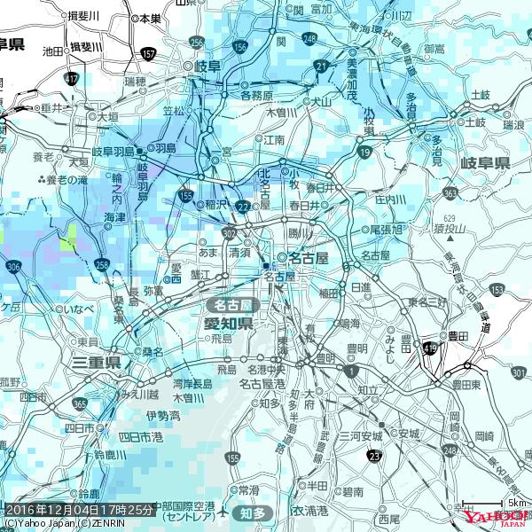 名古屋の天気(雨) 降水強度: 5.25(mm/h) 2016年12月04日 17時25分の雨雲 #雨雲bot #bot 名古屋の天気(雨) 降水強度: 5.25(mm/h) 2016年12月04日 17時25分の雨雲 #雨雲bot #bot
