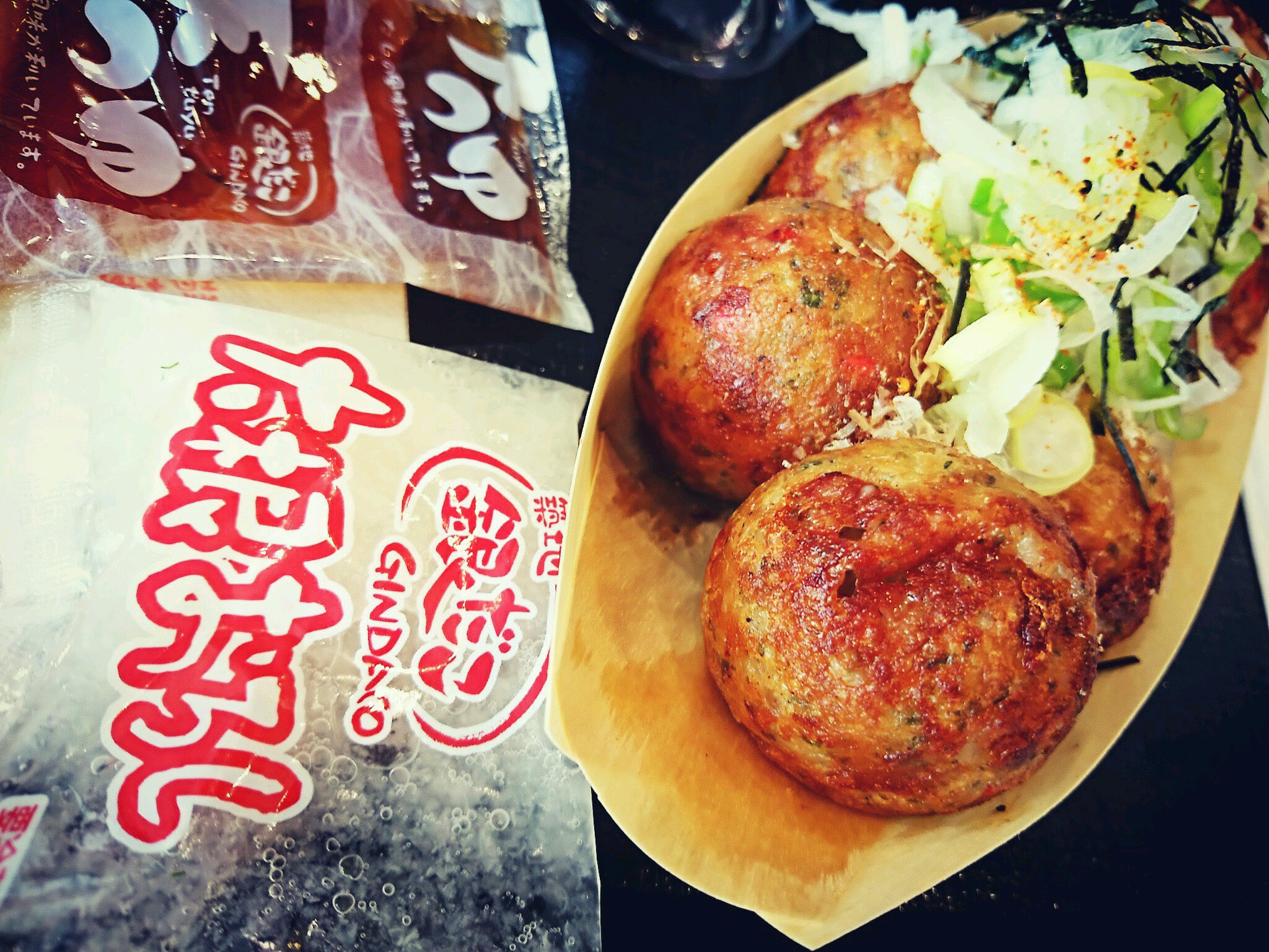 ねぎだこ。大根おろし天つゆにつけて食べる。 (@ 銀だこ リーフウォーク稲沢店 in 稲沢市, 愛知県) ねぎだこ。大根おろし天つゆにつけて食べる。 (@ 銀だこ リーフウォーク稲沢店 in 稲沢市, 愛知県)