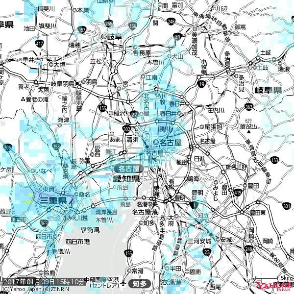 名古屋の天気(雨) 降水強度: 2.63(mm/h) 2017年01月09日 15時10分の雨雲 #雨雲bot #bot 名古屋の天気(雨) 降水強度: 2.63(mm/h) 2017年01月09日 15時10分の雨雲 #雨雲bot #bot