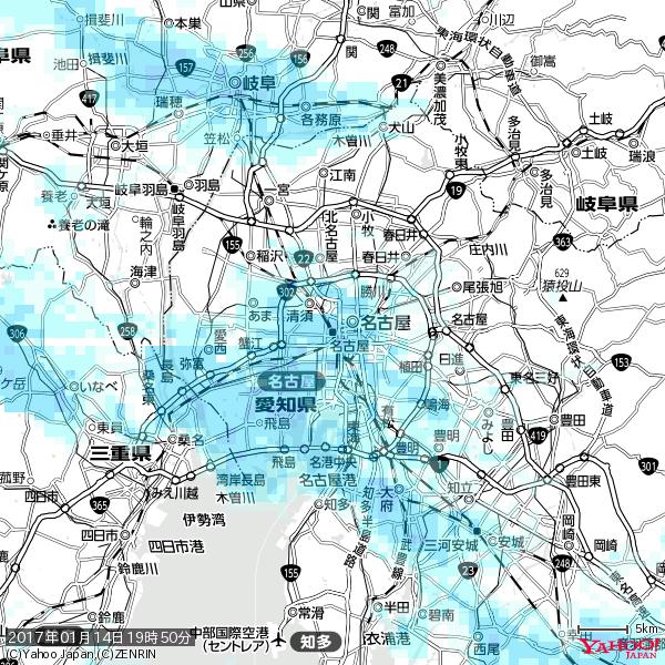 名古屋の天気(雨) 降水強度: 2.88(mm/h) 2017年01月14日 19時50分の雨雲 #雨雲bot #bot 名古屋の天気(雨) 降水強度: 2.88(mm/h) 2017年01月14日 19時50分の雨雲 #雨雲bot #bot
