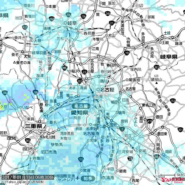 名古屋の天気(雨) 降水強度: 2.63(mm/h) 2017年01月15日 06時30分の雨雲 #雨雲bot #bot 名古屋の天気(雨) 降水強度: 2.63(mm/h) 2017年01月15日 06時30分の雨雲 #雨雲bot #bot