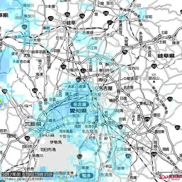 名古屋の天気(雨) 降水強度: 2.13(mm/h) 2017年01月15日 19時35分の雨雲 #雨雲bot #bot 名古屋の天気(雨) 降水強度: 2.13(mm/h) 2017年01月15日 19時35分の雨雲 #雨雲bot #bot