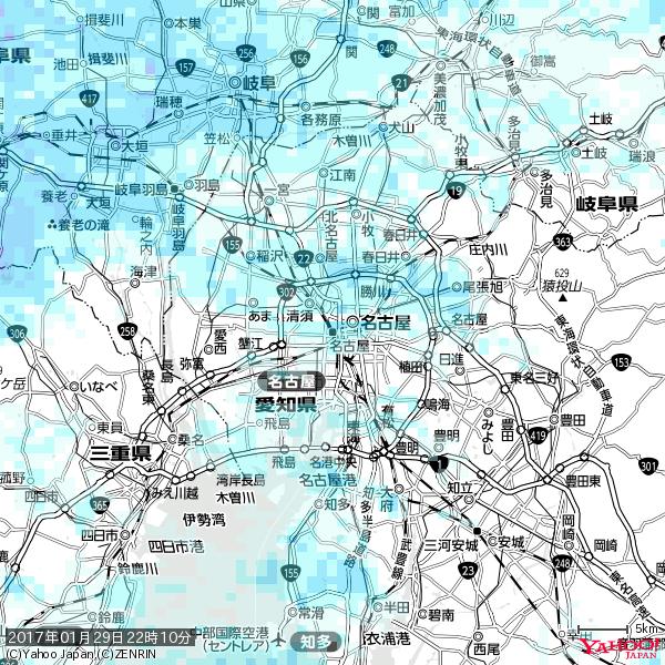 名古屋の天気(雨) 降水強度: 1.75(mm/h) 2017年01月29日 22時10分の雨雲 #雨雲bot #bot 名古屋の天気(雨) 降水強度: 1.75(mm/h) 2017年01月29日 22時10分の雨雲 #雨雲bot #bot