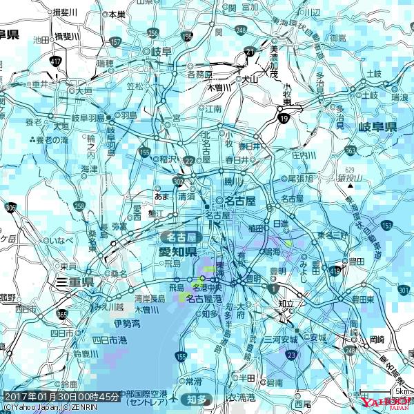 名古屋の天気(雨) 降水強度: 3.13(mm/h) 2017年01月30日 00時45分の雨雲 #雨雲bot #bot 名古屋の天気(雨) 降水強度: 3.13(mm/h) 2017年01月30日 00時45分の雨雲 #雨雲bot #bot