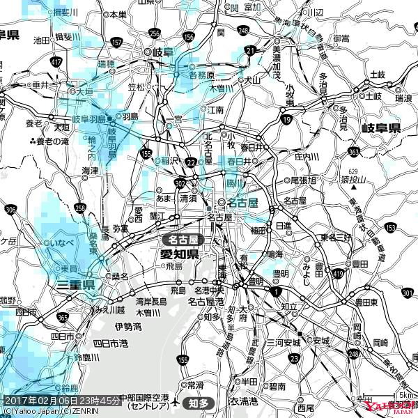 名古屋の天気(雨) 降水強度: 0.85(mm/h) 2017年02月06日 23時45分の雨雲 #雨雲bot #bot 名古屋の天気(雨) 降水強度: 0.85(mm/h) 2017年02月06日 23時45分の雨雲 #雨雲bot #bot