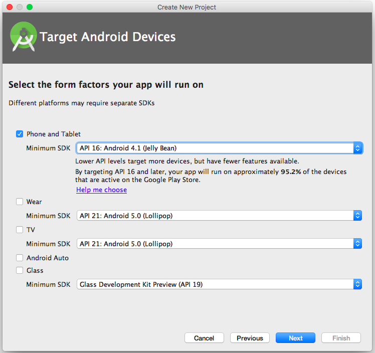 Android Studio は Minimum SDK のバージョン選択で、 Android バージョンのシェアからどれぐらいのユーザーが使えるかパーセンテージを出してくれるのか。便利。 Android Studio は Minimum SDK のバージョン選択で、 Android バージョンのシェアからどれぐらいのユーザーが使えるかパーセンテージを出してくれるのか。便利。