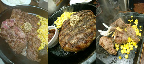ワイルドステーキ、ワイルドハンバーグ、乱切りカットステーキ。 (@ いきなり!ステーキ イオンモール長久手店 in 長久手市, 愛知県) ワイルドステーキ、ワイルドハンバーグ、乱切りカットステーキ。 (@ いきなり!ステーキ イオンモール長久手店 in 長久手市, 愛知県)