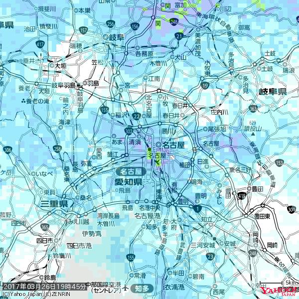名古屋の天気(雨): やや強い雨 降水強度: 15.50(mm/h) 2017年03月26日 19時45分の雨雲 #雨雲bot #bot 名古屋の天気(雨): やや強い雨 降水強度: 15.50(mm/h) 2017年03月26日 19時45分の雨雲 #雨雲bot #bot