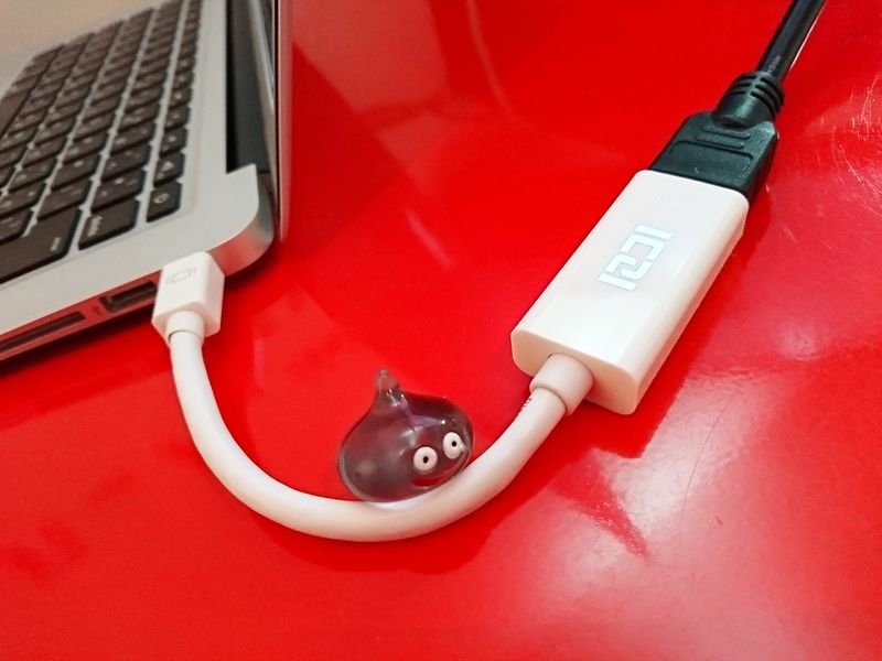 ICZI Mini DisplayPort Male to HDMI Female 1080P IZEC-A04 MacBook Air とディスプレイをつないでみたら綺麗に映った(∩´∀`)∩ ICZI Mini DisplayPort Male to HDMI Female 1080P IZEC-A04 MacBook Air とディスプレイをつないでみたら綺麗に映った(∩´∀`)∩