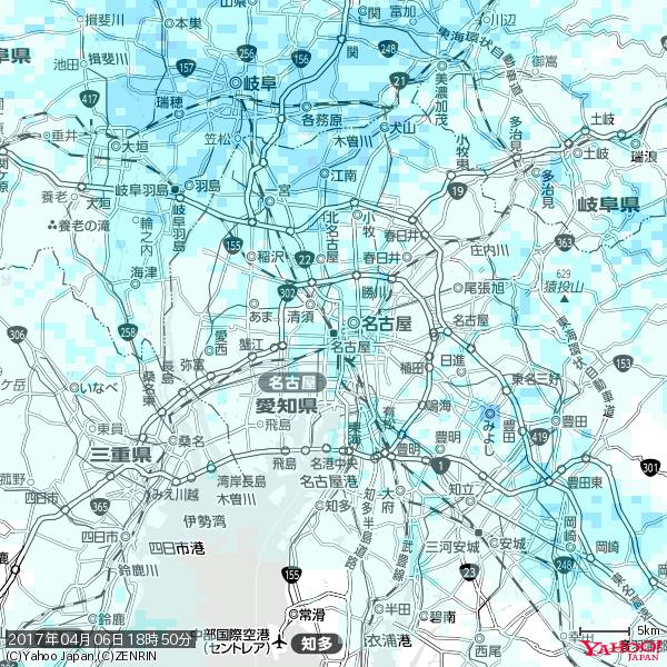 名古屋の天気(雨) 降水強度: 1.45(mm/h) 2017年04月06日 18時50分の雨雲 #雨雲bot #bot 名古屋の天気(雨) 降水強度: 1.45(mm/h) 2017年04月06日 18時50分の雨雲 #雨雲bot #bot