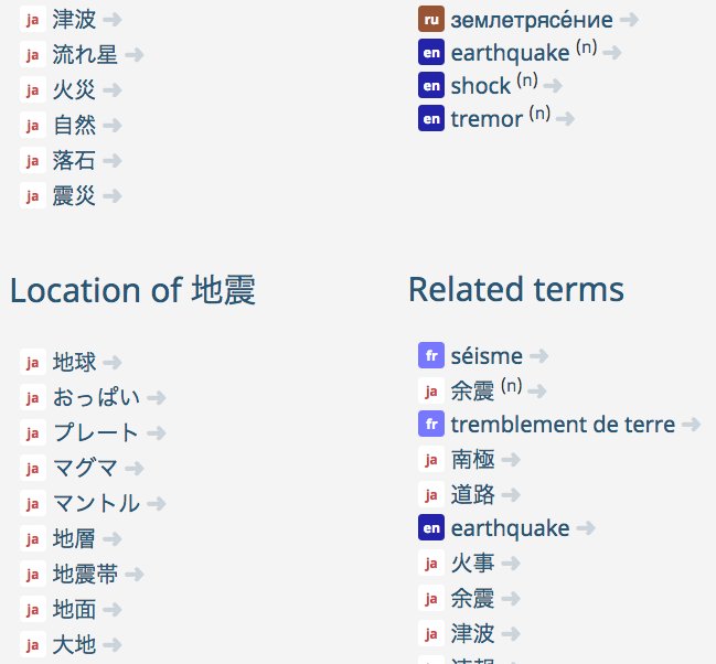 ConceptNet 5: 地震 ConceptNet 5: 地震