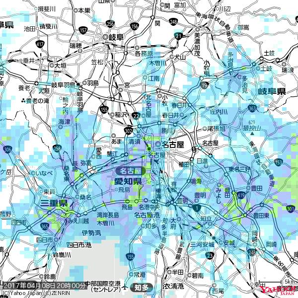 名古屋の天気(雨): やや強い雨 降水強度: 13.50(mm/h) 2017年04月08日 20時00分の雨雲 #雨雲bot #bot 名古屋の天気(雨): やや強い雨 降水強度: 13.50(mm/h) 2017年04月08日 20時00分の雨雲 #雨雲bot #bot