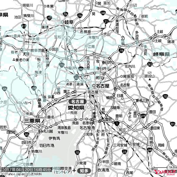 名古屋の天気(雨) 降水強度: 0.35(mm/h) 2017年04月20日 16時45分の雨雲 #雨雲bot #bot 名古屋の天気(雨) 降水強度: 0.35(mm/h) 2017年04月20日 16時45分の雨雲 #雨雲bot #bot