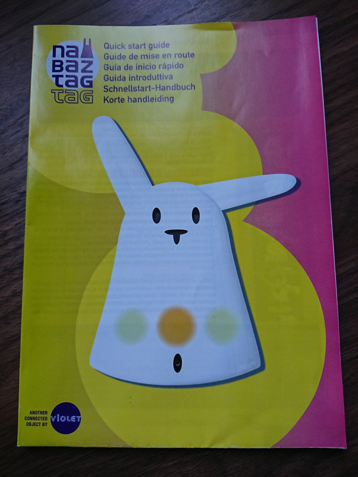 Nabaztag/tag Quick Start Guide Nabaztag/tag Quick Start Guide