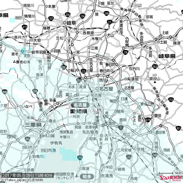 名古屋の天気(雨) 降水強度: 0.55(mm/h) 2017年05月09日 15時40分の雨雲 #雨雲bot #bot 名古屋の天気(雨) 降水強度: 0.55(mm/h) 2017年05月09日 15時40分の雨雲 #雨雲bot #bot