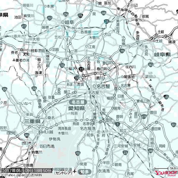 名古屋の天気(雨) 降水強度: 0.35(mm/h) 2017年05月09日 18時50分の雨雲 #雨雲bot #bot 名古屋の天気(雨) 降水強度: 0.35(mm/h) 2017年05月09日 18時50分の雨雲 #雨雲bot #bot