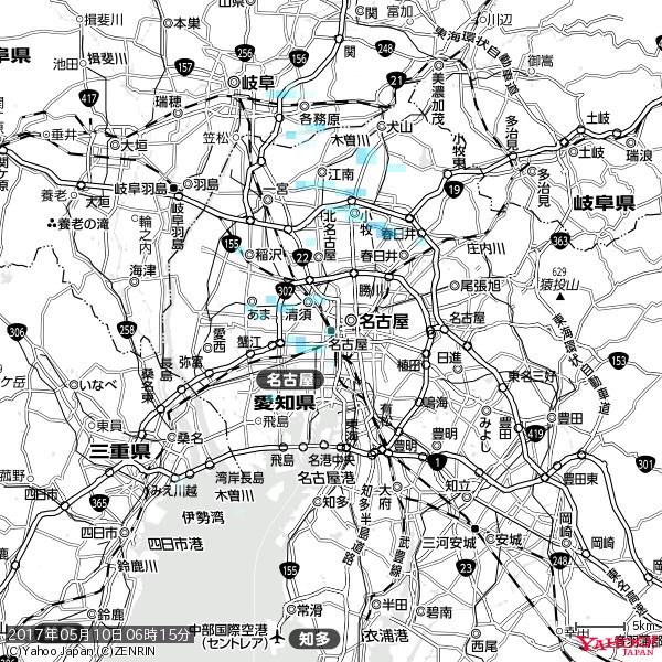 名古屋の天気(雨) 降水強度: 1.75(mm/h) 2017年05月10日 06時15分の雨雲 #雨雲bot #bot 名古屋の天気(雨) 降水強度: 1.75(mm/h) 2017年05月10日 06時15分の雨雲 #雨雲bot #bot