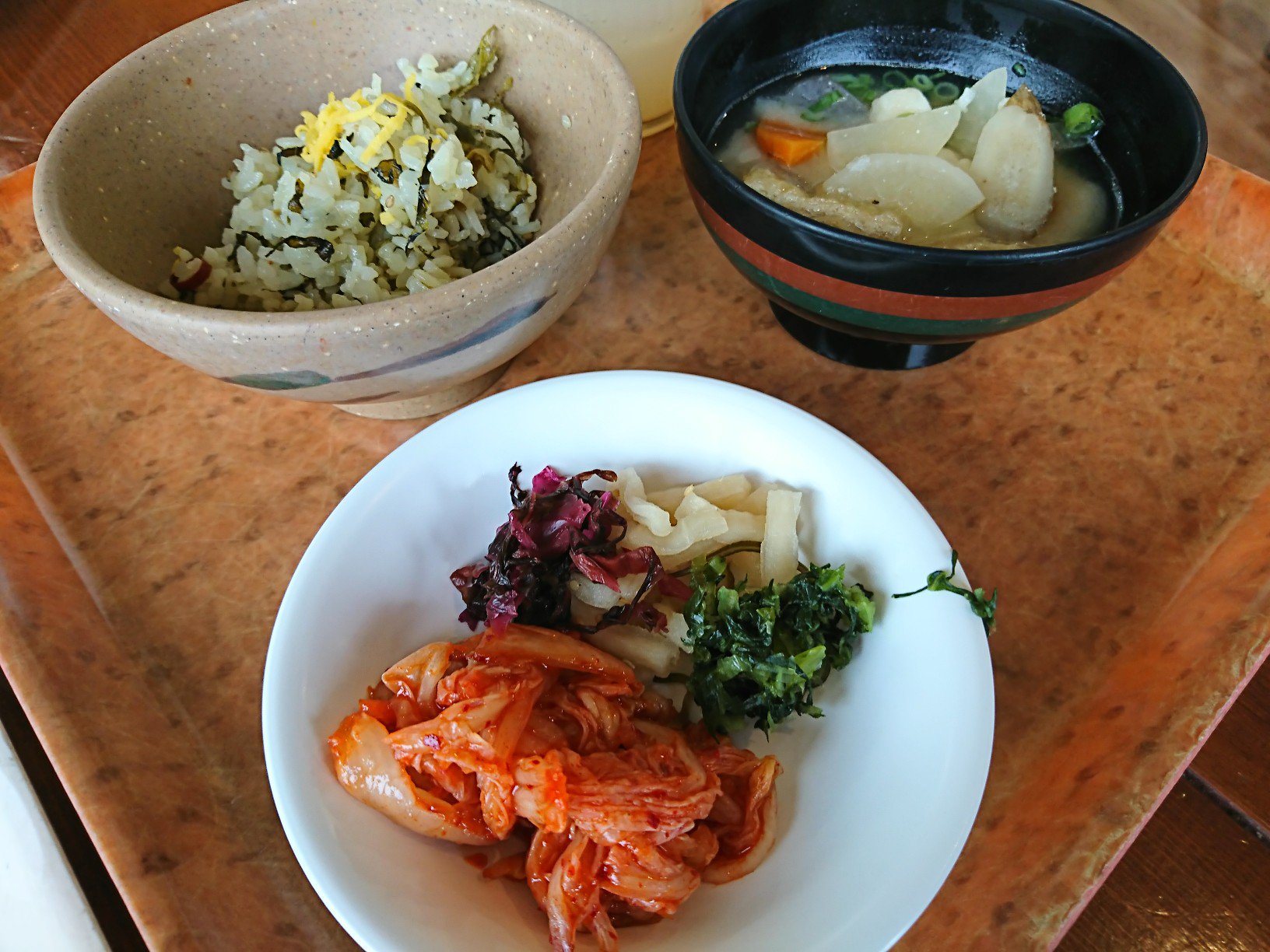 だご汁とか高菜ごはんとか。 だご汁とか高菜ごはんとか。
