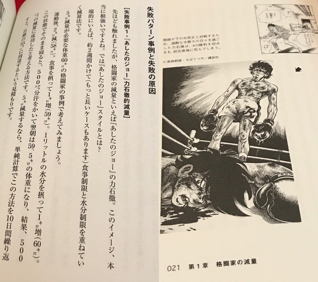 あしたのジョーの力石徹的減量は失敗事例。 格闘家に学ぶ体脂肪コントロール―なぜ格闘家は3時間で3kg体重を落とせるのか? | 佐々木 豊 あしたのジョーの力石徹的減量は失敗事例。 格闘家に学ぶ体脂肪コントロール―なぜ格闘家は3時間で3kg体重を落とせるのか? | 佐々木 豊