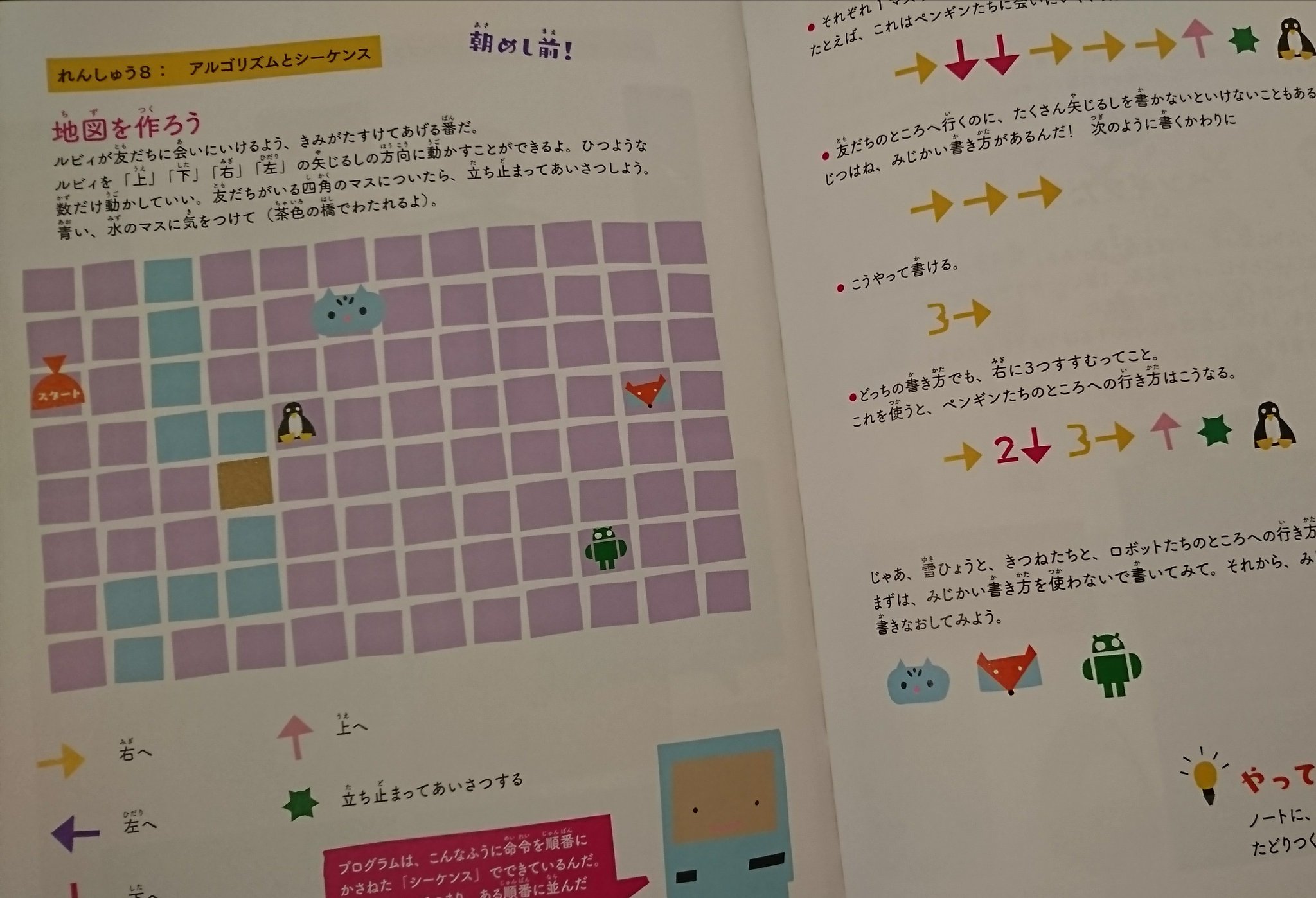 プログラムは命令を順番に重ねたシーケンスでできている。 ルビィのぼうけん こんにちは! プログラミング | リンダ・リウカス, 鳥井 雪 プログラムは命令を順番に重ねたシーケンスでできている。 ルビィのぼうけん こんにちは! プログラミング | リンダ・リウカス, 鳥井 雪