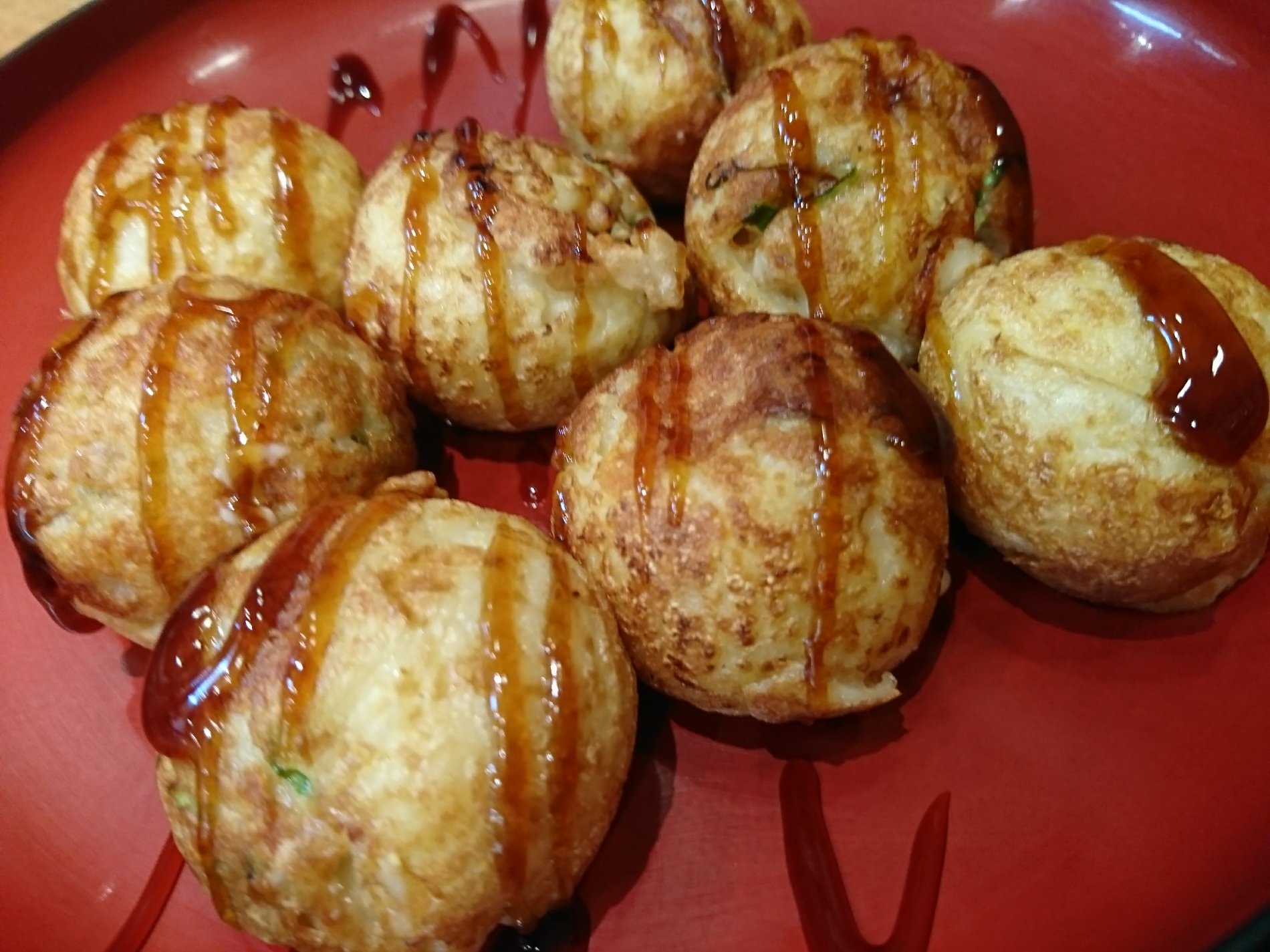 とろ~りチーズもちたこ焼。3種類のチーズ、モッツァレラ、ゴーダ、ステッペンをブレンド、お餅、こだわり醤油だれ。 (@ 道頓堀くくる 小牧店 in 小牧市, 愛知県) とろ~りチーズもちたこ焼。3種類のチーズ、モッツァレラ、ゴーダ、ステッペンをブレンド、お餅、こだわり醤油だれ。 (@ 道頓堀くくる 小牧店 in 小牧市, 愛知県)