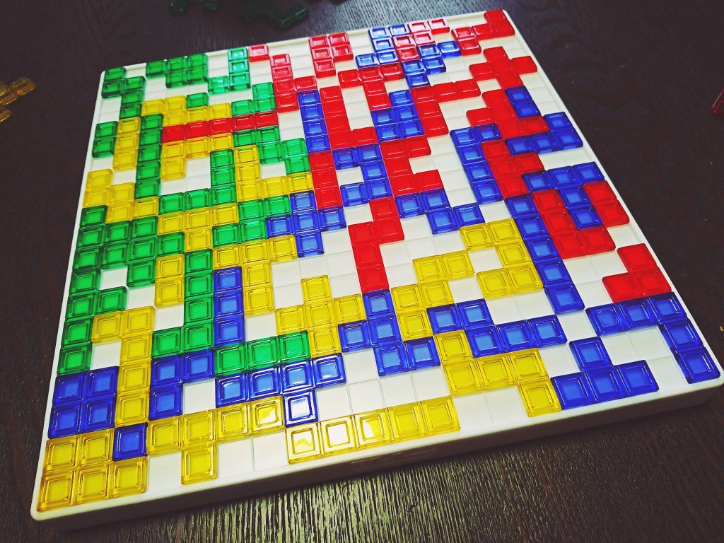 Blokus ブロックスで全部置いたパーフェクトはじめてかも青(∩´∀`)∩ Blokus ブロックスで全部置いたパーフェクトはじめてかも青(∩´∀`)∩