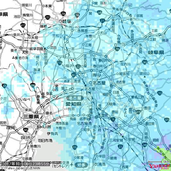 名古屋の天気(雨) 降水強度: 2.13(mm/h) 2017年10月06日 23時55分の雨雲 #雨雲bot #bot 名古屋の天気(雨) 降水強度: 2.13(mm/h) 2017年10月06日 23時55分の雨雲 #雨雲bot #bot