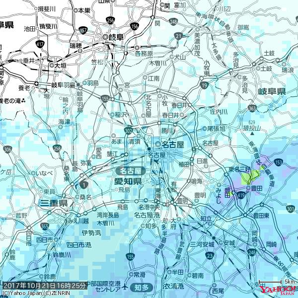 名古屋の天気(雨) 降水強度: 3.13(mm/h) 2017年10月21日 16時25分の雨雲 #雨雲bot #bot 名古屋の天気(雨) 降水強度: 3.13(mm/h) 2017年10月21日 16時25分の雨雲 #雨雲bot #bot