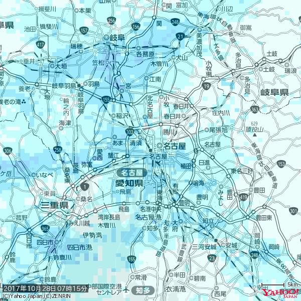 名古屋の天気(雨) 降水強度: 1.95(mm/h) 2017年10月28日 07時15分の雨雲 #雨雲bot #bot 名古屋の天気(雨) 降水強度: 1.95(mm/h) 2017年10月28日 07時15分の雨雲 #雨雲bot #bot