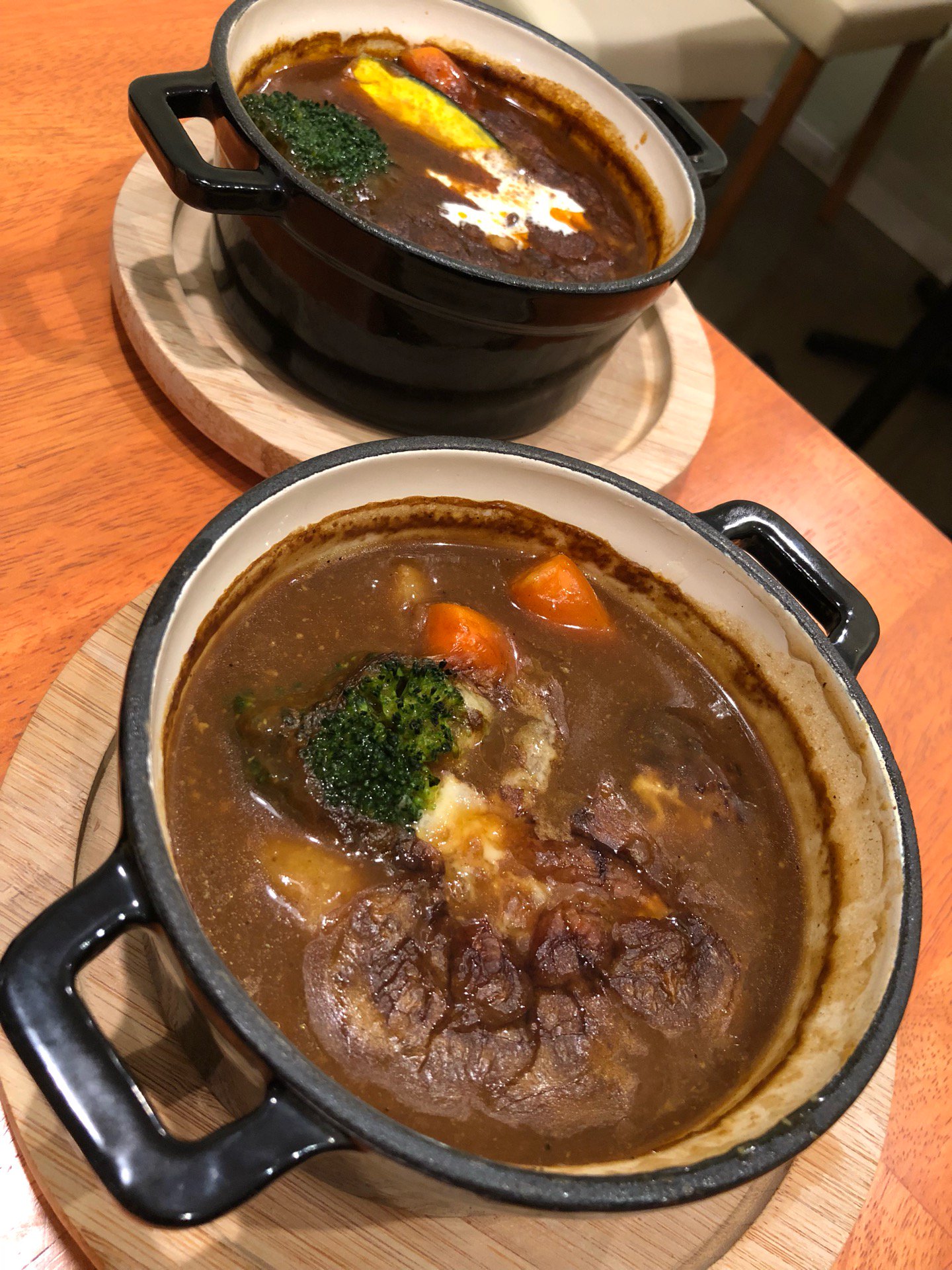 ハンバーグのスープカレー & 彩り野菜のビーフシチュー (@ 天然酵母パン&カフェ いっぽ2) ハンバーグのスープカレー & 彩り野菜のビーフシチュー (@ 天然酵母パン&カフェ いっぽ2)