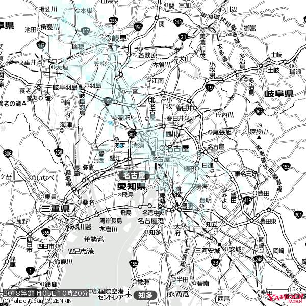 名古屋の天気(雨) 降水強度: 0.85(mm/h) 2018年01月05日 10時20分の雨雲 #雨雲bot #bot 名古屋の天気(雨) 降水強度: 0.85(mm/h) 2018年01月05日 10時20分の雨雲 #雨雲bot #bot