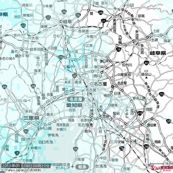 名古屋の天気(雨) 降水強度: 1.15(mm/h) 2018年01月08日 06時20分の雨雲 #雨雲bot #bot 名古屋の天気(雨) 降水強度: 1.15(mm/h) 2018年01月08日 06時20分の雨雲 #雨雲bot #bot