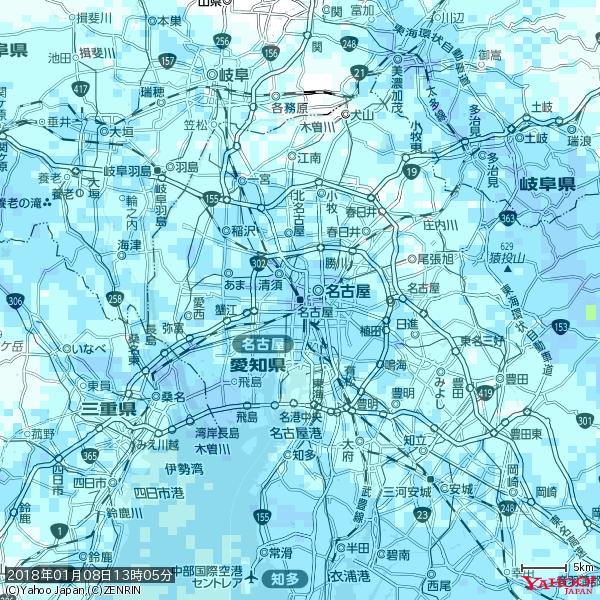 名古屋の天気(雨) 降水強度: 4.13(mm/h) 2018年01月08日 13時05分の雨雲 #雨雲bot #bot 名古屋の天気(雨) 降水強度: 4.13(mm/h) 2018年01月08日 13時05分の雨雲 #雨雲bot #bot