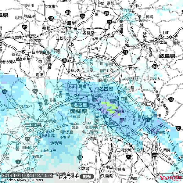 名古屋の天気(雨) 降水強度: 5.75(mm/h) 2018年01月08日 18時35分の雨雲 #雨雲bot #bot 名古屋の天気(雨) 降水強度: 5.75(mm/h) 2018年01月08日 18時35分の雨雲 #雨雲bot #bot