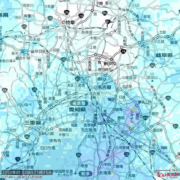 名古屋の天気(雨) 降水強度: 2.63(mm/h) 2018年01月08日 21時25分の雨雲 #雨雲bot #bot 名古屋の天気(雨) 降水強度: 2.63(mm/h) 2018年01月08日 21時25分の雨雲 #雨雲bot #bot